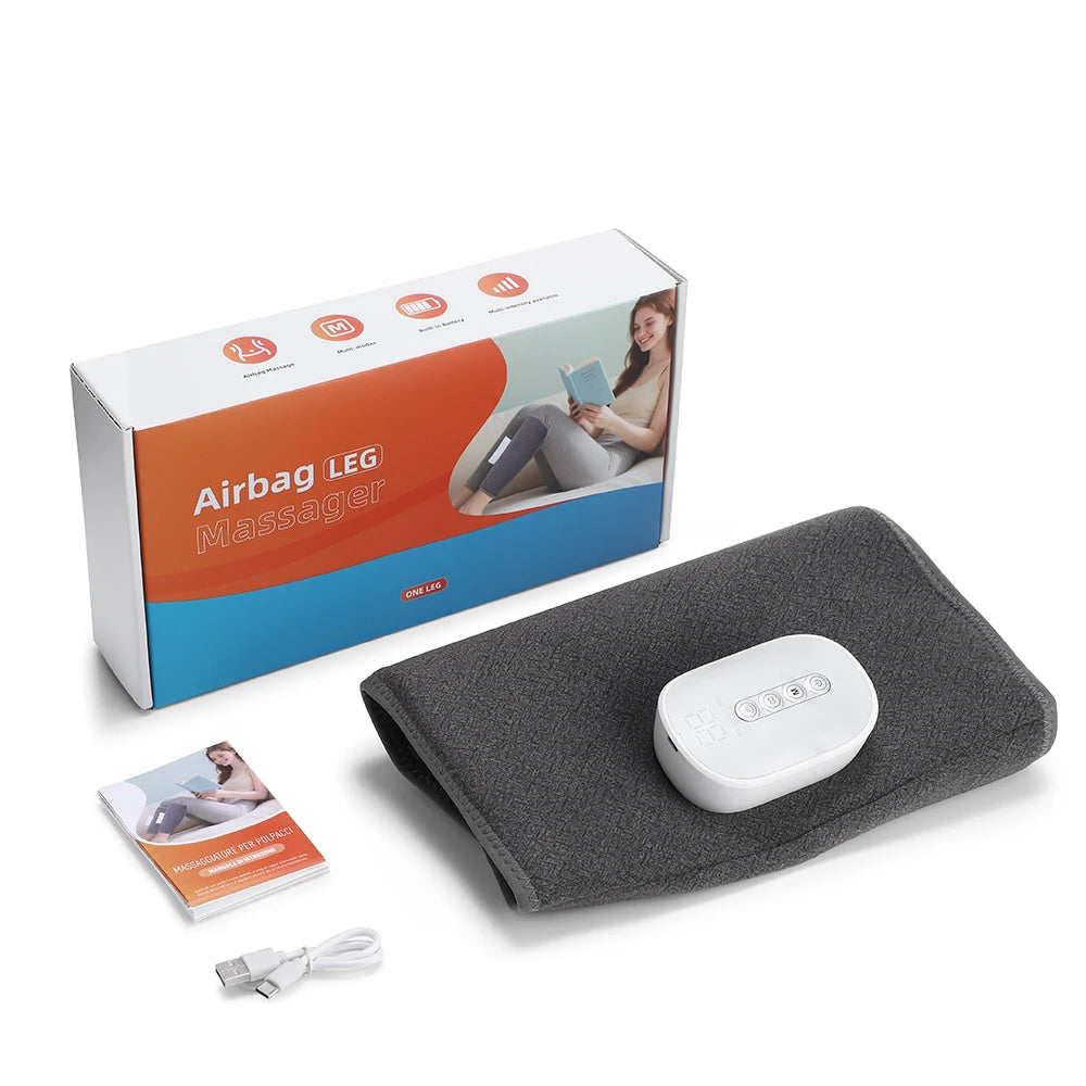 Eletric Air Pressure Calf Massager Wireless Heating Leg Massage 4 Modes Airbag Compresstion Relax Foot Muscle Relieve Fatigue