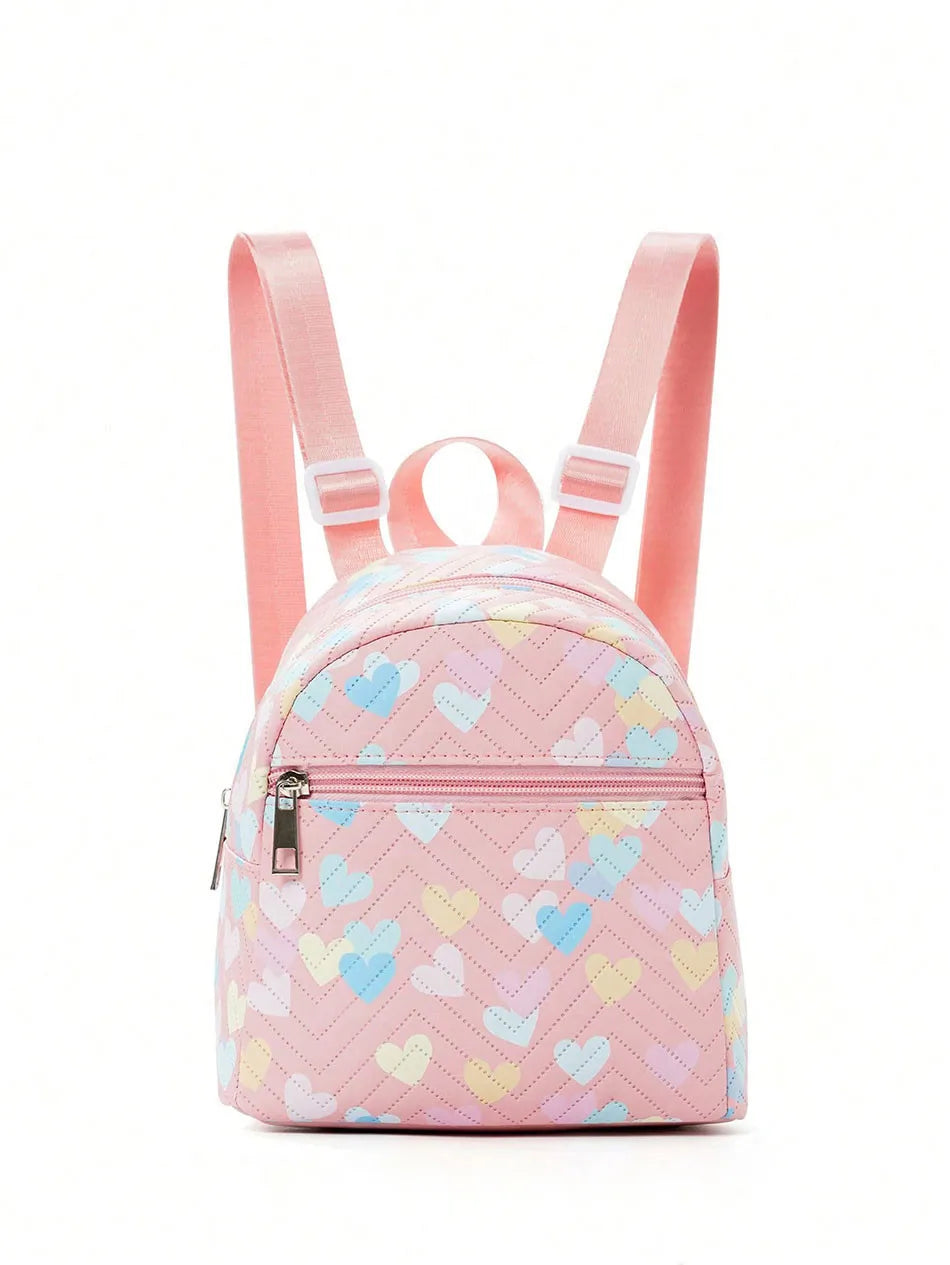 Girls Rainbow Unicorn Mini Backpack Children Kids Multicolored PU School Bag with Style and Durability for Little Fashionistas