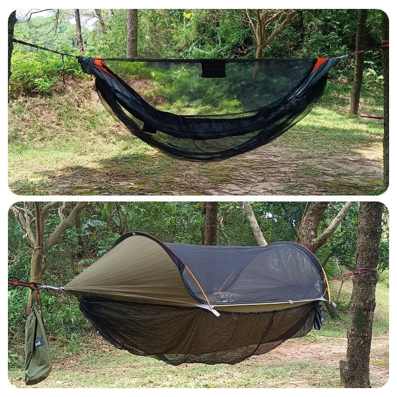 2025 Traveler  hammock bottom mosquito cover outdoor hammock detachable mosquito net camping hammock quick opening mosquito net