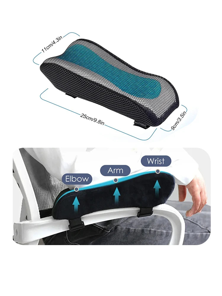 1pcs  Office Chair Armrest Pad Elbow Pillow Comfortable Support Cushion Memory Foam Inner Core Sofa Cushion For Home Office Game