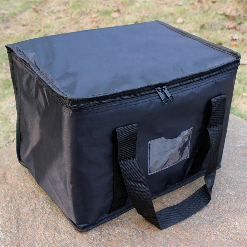 50L Extra Large Cooler Bag Car Ice Pack Insulated Thermal Lunch Pizza Bag Fresh Food Delivery Container Refrigerator Bag