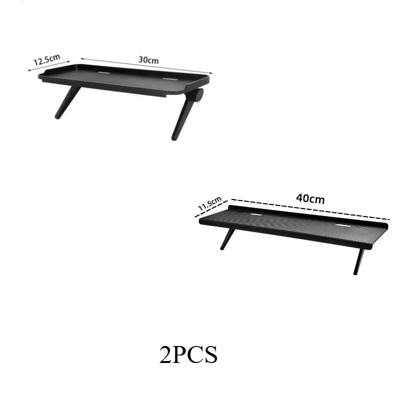 Adjustable Universal TV/Monitor Top Shelf Organizer - Space-Saving Multi-Purpose Rack for Router, Media Box Computer Accessories