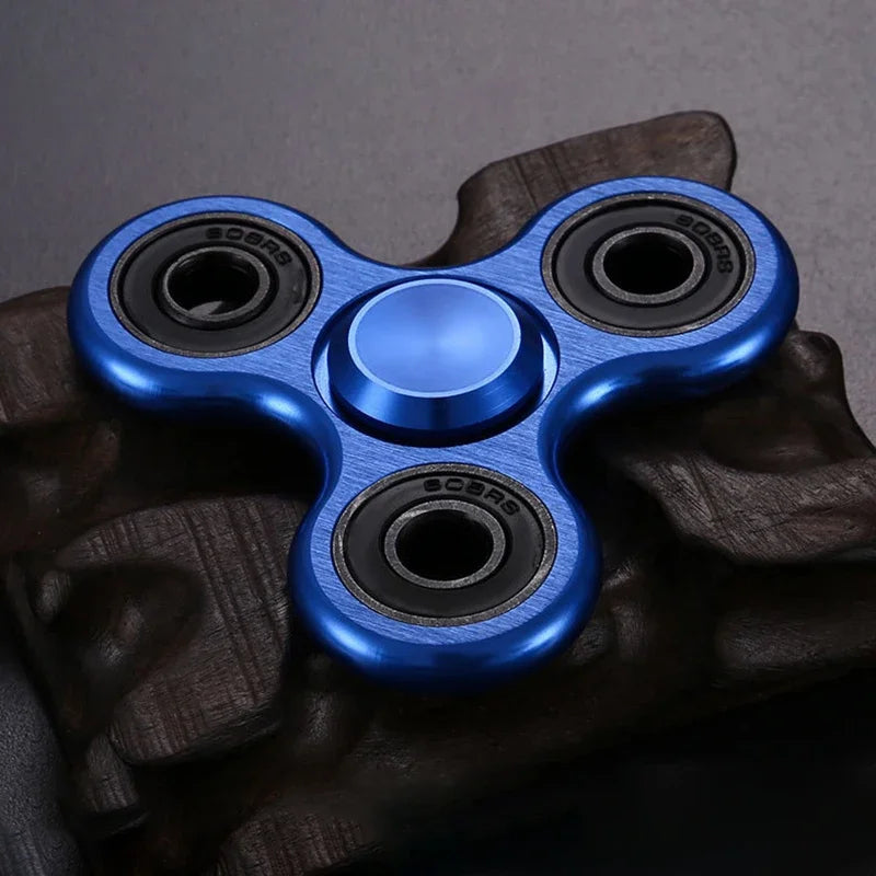Aluminum Alloy Plating Fidget Spinner Metal Alloy R188 Mute Bearing Drawing Process Hand Spinner Stress Relief Adult Kids Toys