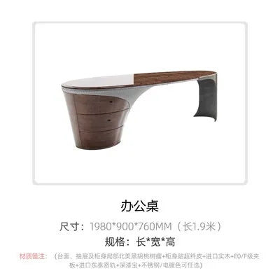 mid-century Marble office desk high-end luxury fashion design Computer desk Elegant comfortable mesa para escritório furniture