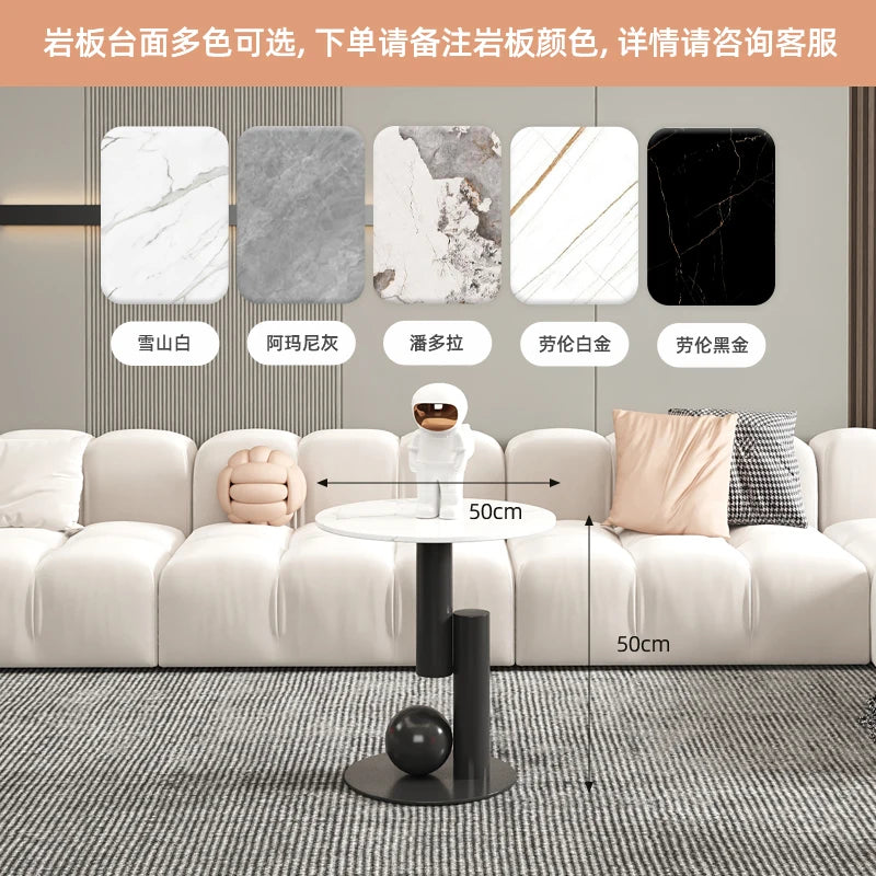 Aesthetic Oval Clear Coffee Tables Modern Design Metal Hotel White Nordic Coffee Table Living Room Low Mesa Furniture For Home