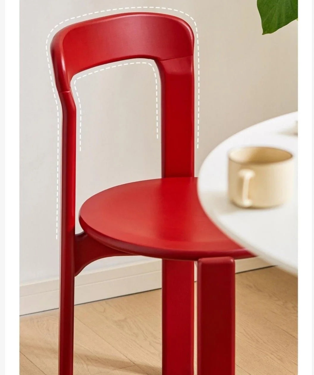 Viral Rey Dining Chair Mid-Century Solid Wood Stool French Bistro Vintage Designer Famous Home Cafe Furniture