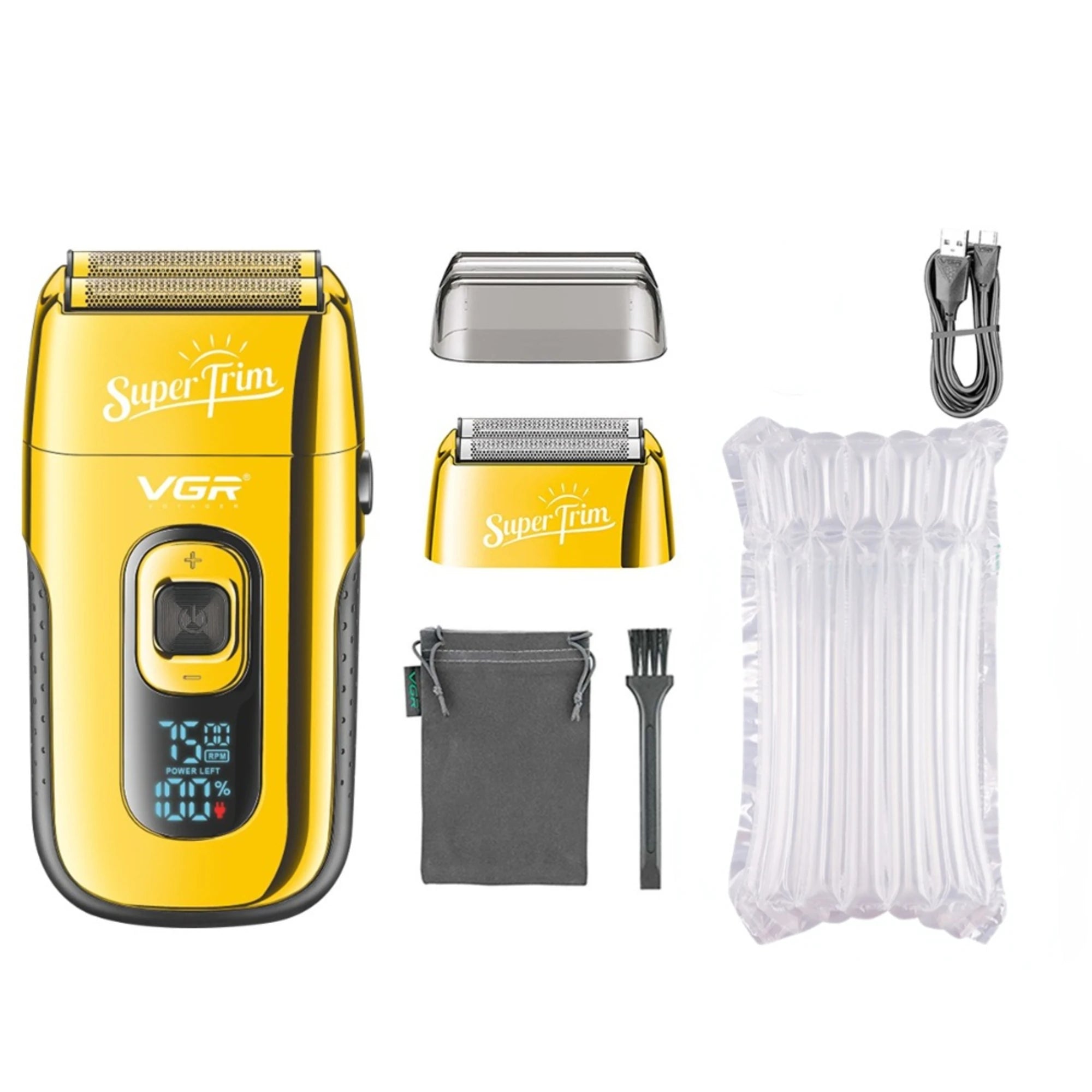 VGR Shaver Professional Beard Trimmer Electric Razor Portable Shaving Machine Reciprocating Hair Trimmer Shaver for Men V-332