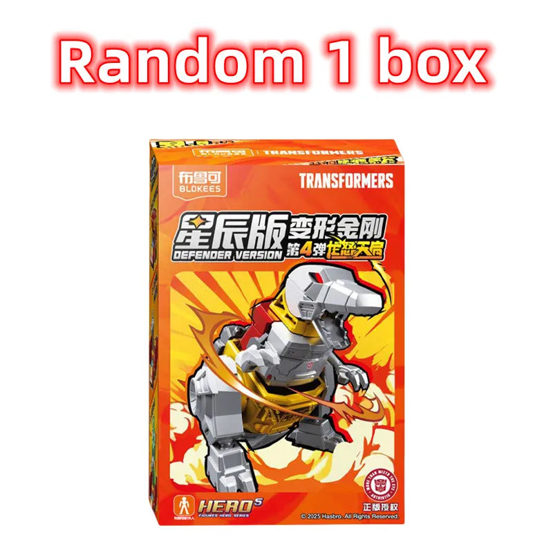 Original BLOKEES Defender Version 1-4 Transformer Building Blocks Toys 5.5cm Mini CORONATION Starscream Bumblebee Action Figure