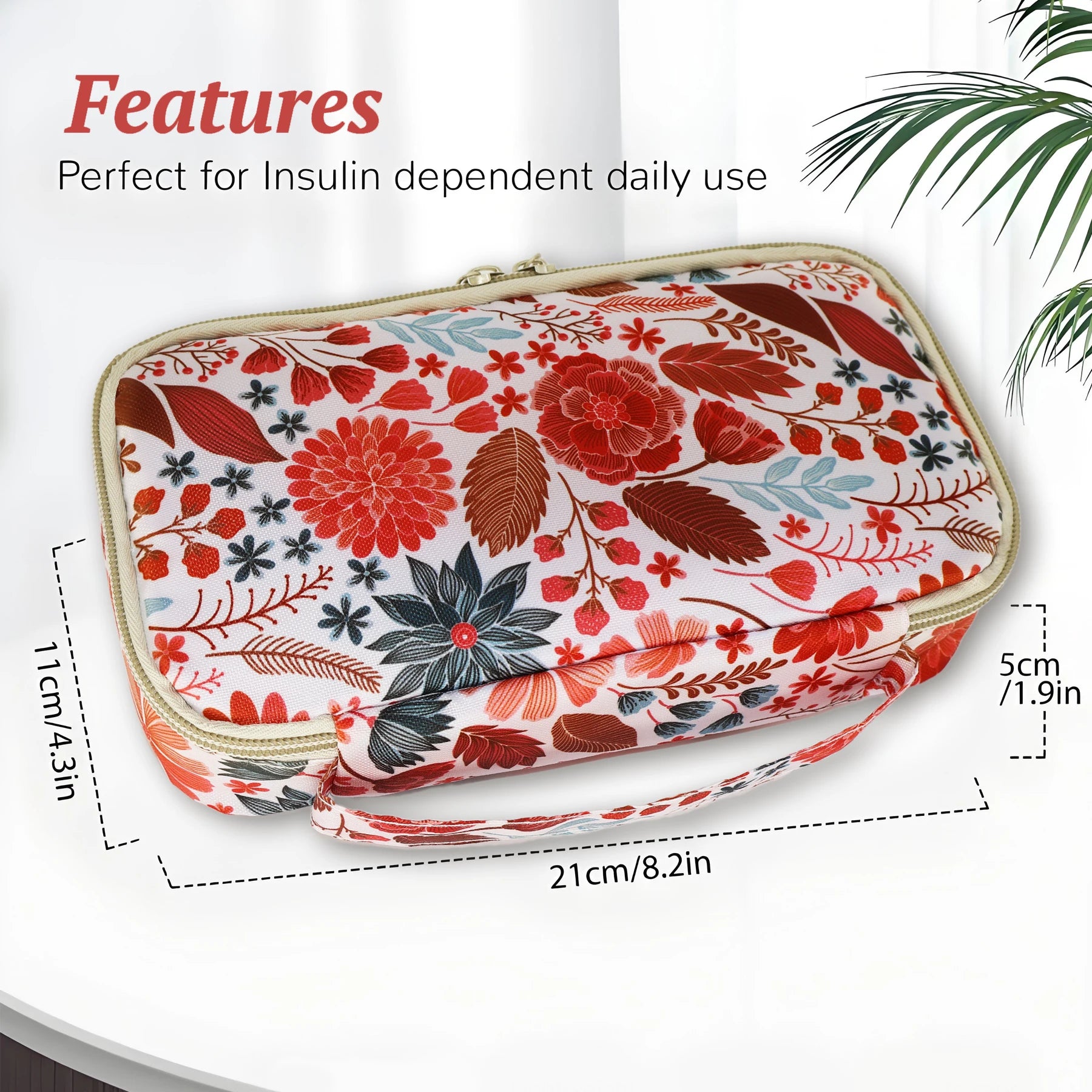 Large Portable Insulin Cooler Travel Bag - Lightweight, Durable Design for Outdoor Camping and Travel