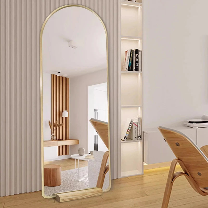 Funky Floor Mirror Standing Bathroom Bedroom Luxury Long Men Full Body Modern Mirror Decoration Espelhos Living Room Decorations