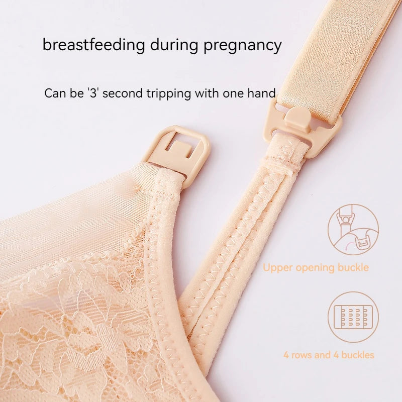 Breastfeeding Bra Summer Breastfeeding Thin Pregnant Women's Underwear Pregnancy Bra Ultra Thin Wrapped Anti Sagging Promotion