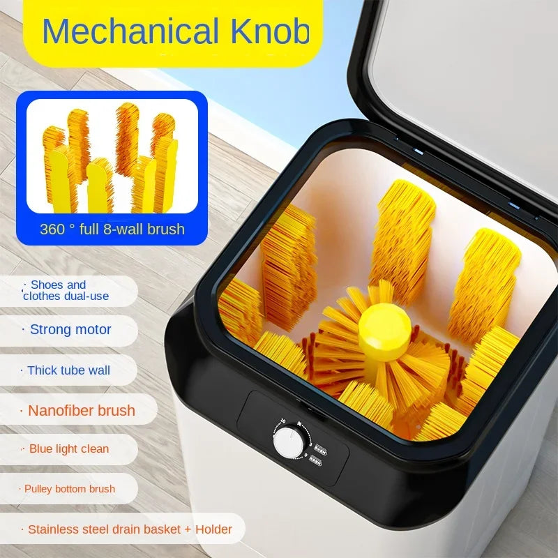 220V shoe washing machine, fully automatic washing and stripping integrated small shoe and sock dedicated washing machine BAA