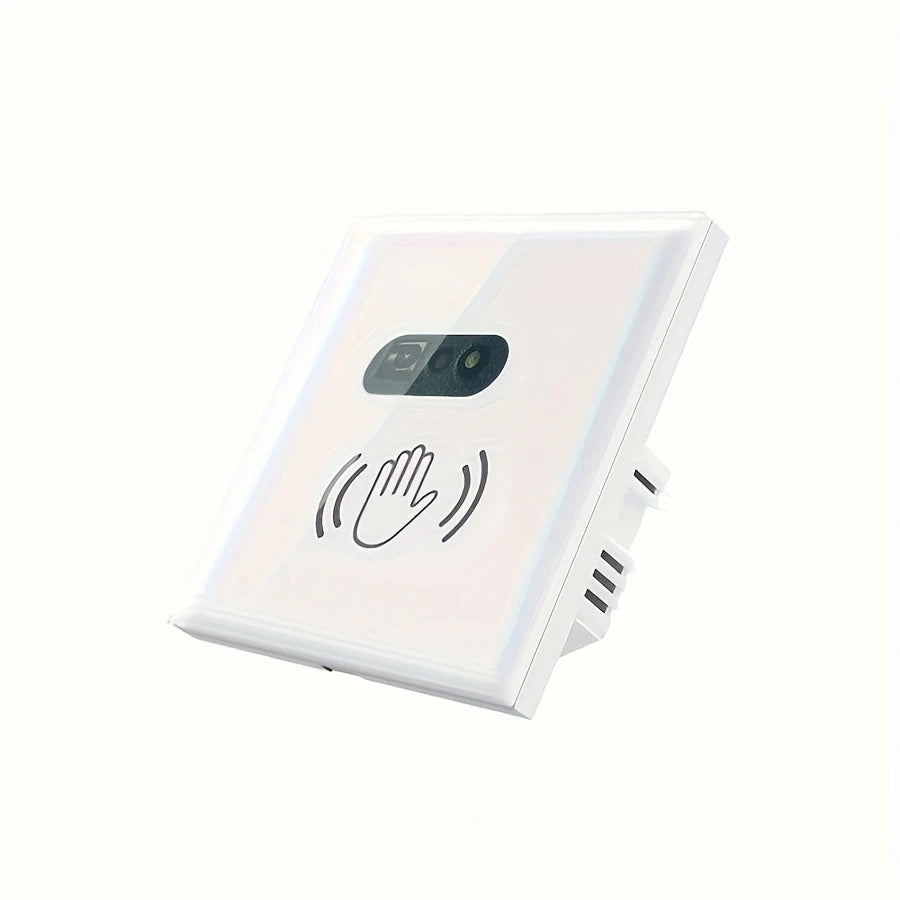 COLOROCK 1pc Wall Light Switch Infrare IR Sensor No Need Touch EU UK 220V 110V Glass Screen Panel Electrical Power On Off Lamp