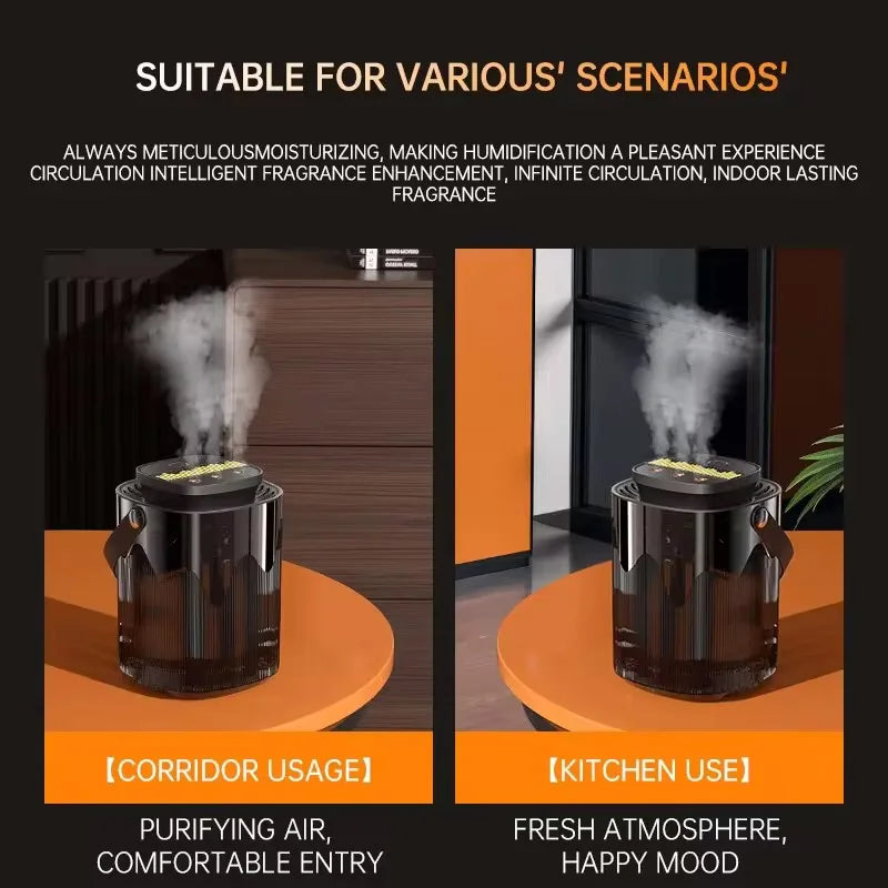 Air Humidifier 3L Large Capacity Air Atomizer USB Home Office Essential Oil Diffuser Heavy Fog Aroma Humidifier Cool Mist Maker