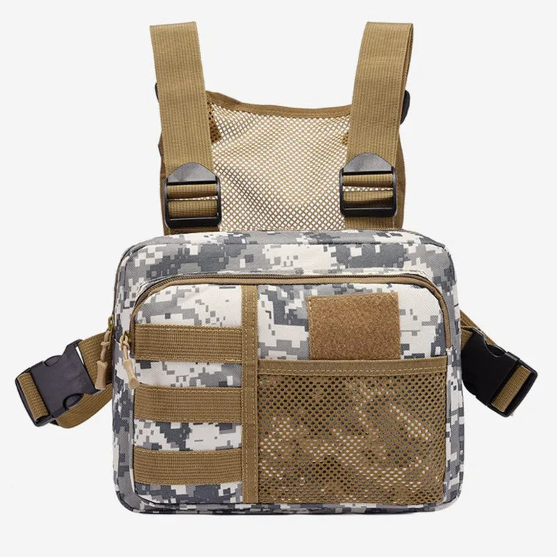Multi-function Tactical Vest Unisex Chest Rig Bag Fashion Men's Hip-hop Streetwear Chest Bags Waterproof Oxford Sport Backpack