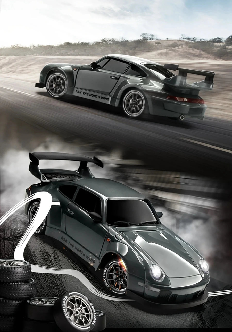 New 4WD Remote Control Drift Car Full Size 1:24 Mini Remote Control Racing Car Model 2.4G Radio High Speed RC Car Boy Toy Gift