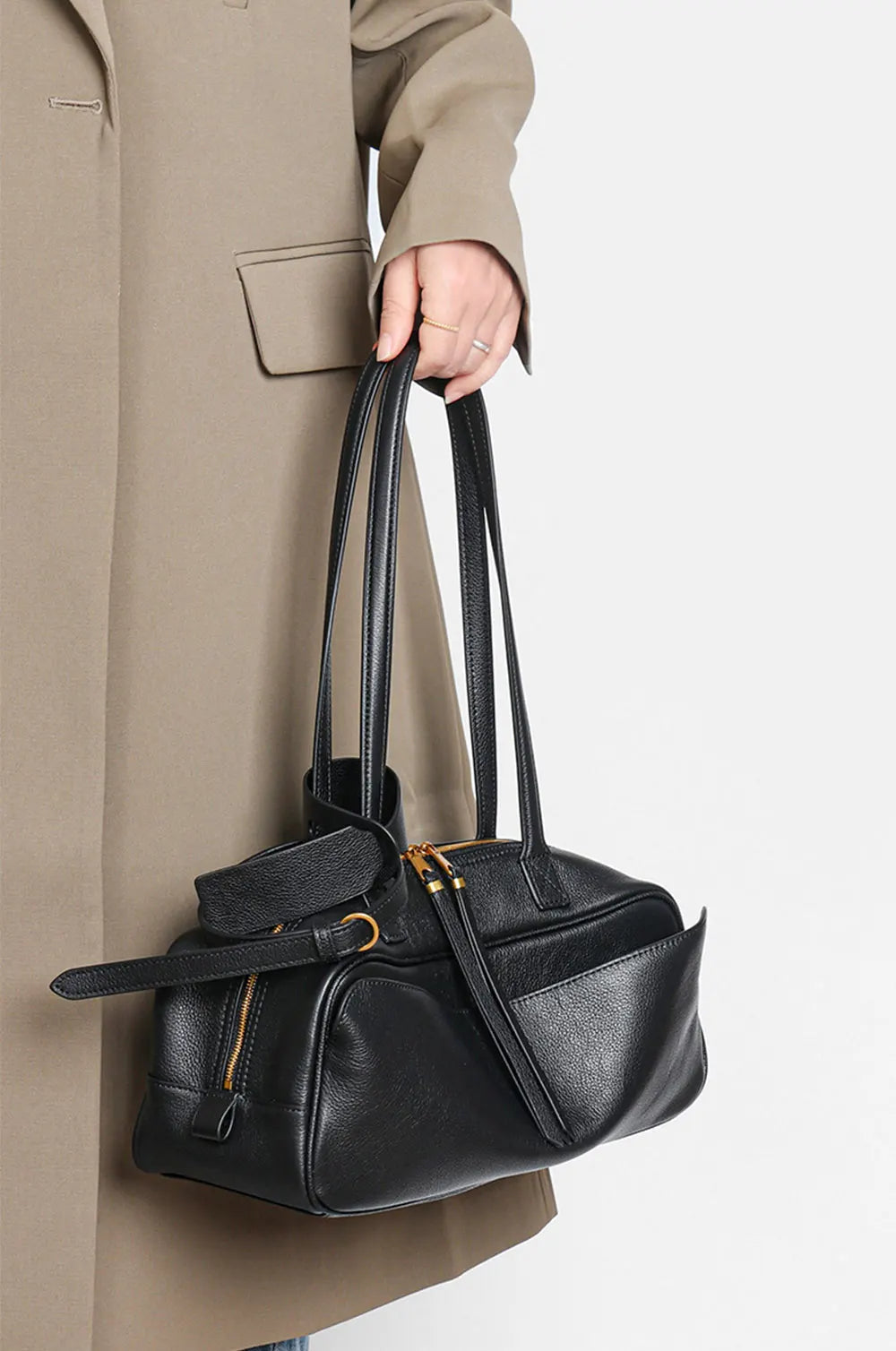 New Women's Bag Genuine Leather Luxury Designer Women Shoulder Bag Soft Cowhide Handbags Fashion High Quality Baguette Bags