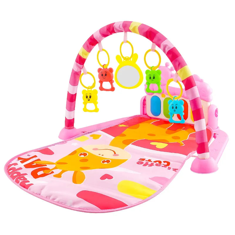Baby Activity Gym Rack Newborn Musical Pedal Piano Toys Activity Play Mat Infant Tummy Time Mat 0-36 Months Boy Girl Gifts
