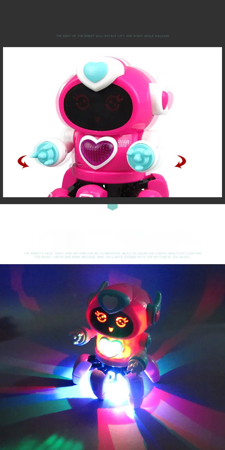 Dancing Six-claw Fish Robot Electronic toy Pet Funny Walking With Music Lightd Interaction Toys for Kids Boys' Birthday Gifts