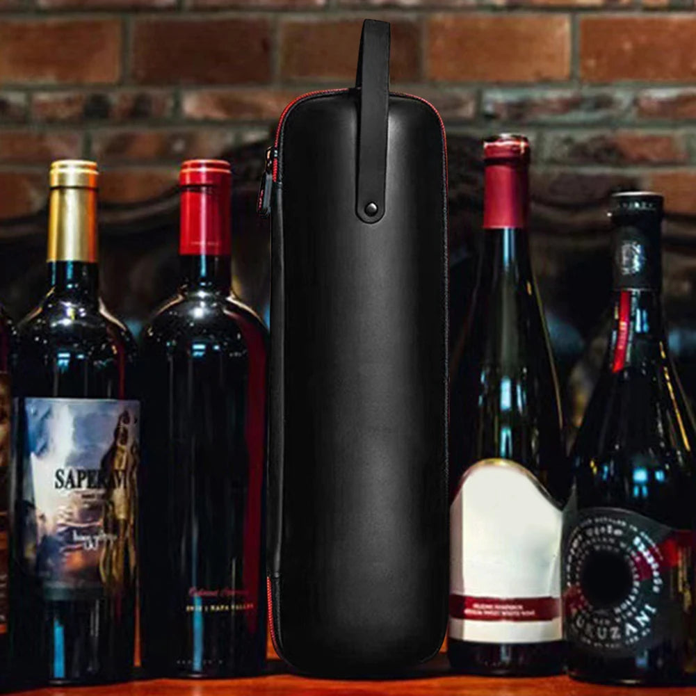 EVA Cooler Ice Bags Shockproof Single Red Wine Gift Box Waterproof Insulation Storage Wine Box with Hand Strap for Party Travel