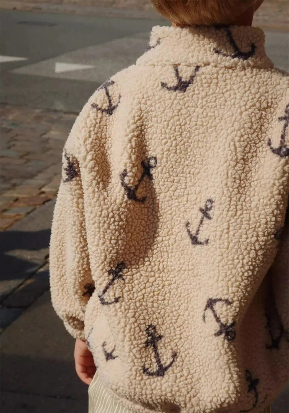 2025 KS Brand Winter Baby Girls Boys Lambswool Cherry Jackets Kids Clothes Boys Sequin Cartoon Outerwear Children's Coats 1-9Yrs