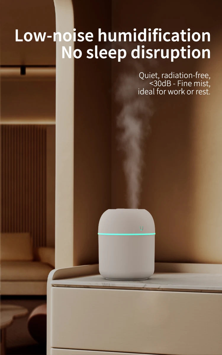 USB air humidifier Mini fog household small desktop humidifier Intelligent car aromatreatment machine