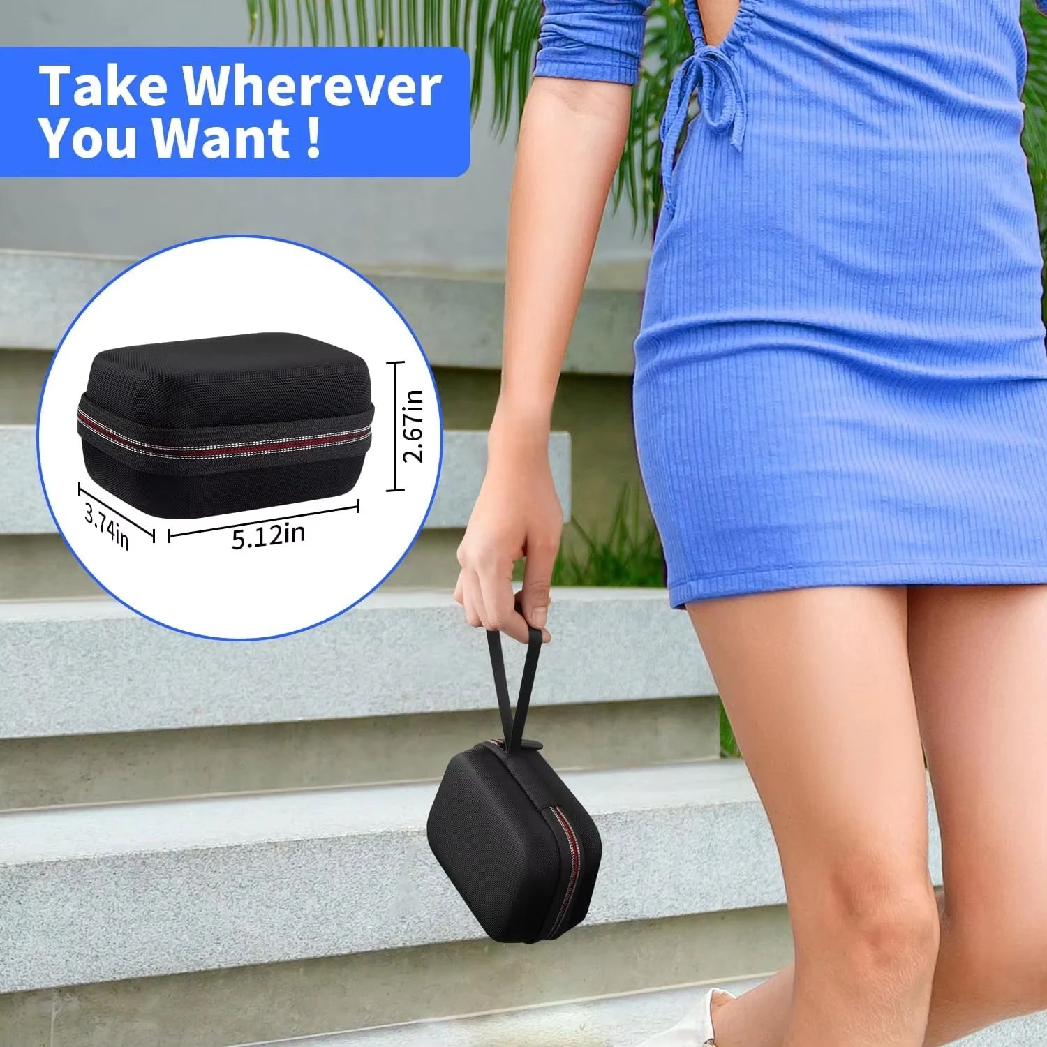 Insulin Holder Fridge Storage Carrying Case Organizer Bag, Fitting 10ml Vial Short Size, Removable Design 2 Sizes Slot Foam