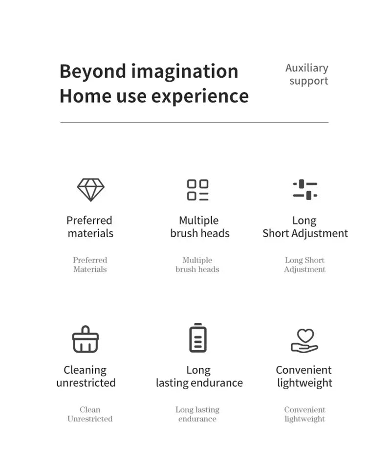 Xiaomi 2000mAh 6-in-1 Electric Cleaning Brush Wireless Electric Rotary Clean Brush Shower Clean 8 Head For Bathroom Kitchen Home