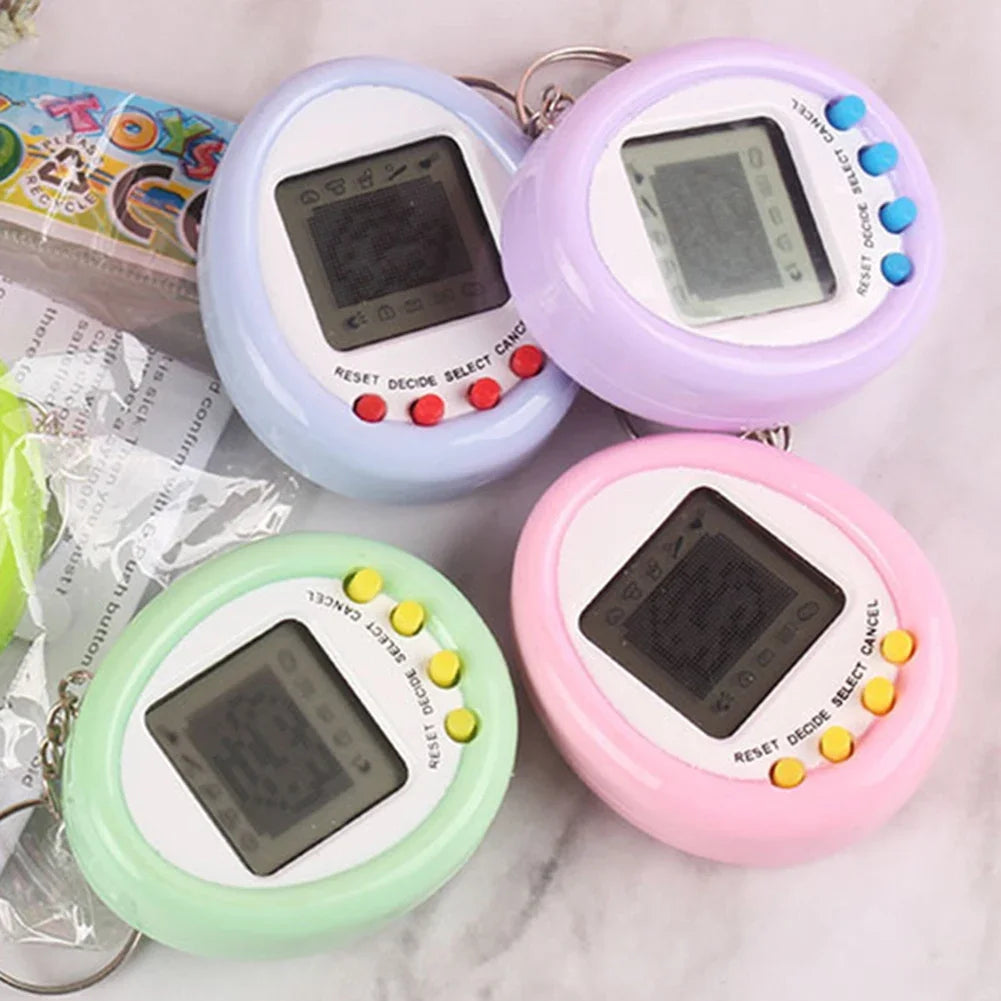 1Pcs 90S Nostalgic Tamagotchi Electronic Pets Console Kid’s Toy Portable Keyring Funny Virtual Cyber Toy Christmas New Year Gift