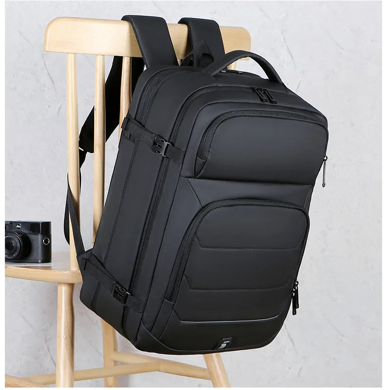 Expandable Men‘s 17 Inch Laptop Backpacks Waterproof Notebook Bag USB Schoolbag Sports Travel School Bag Pack Backpack For Male