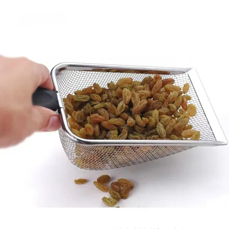 2X2mm Fine Pores Cat Sand Shovel Pet Supplies Stainless Steel Shovel Applicable Small Cat Litter Pet Feces Clean Filter Shovel