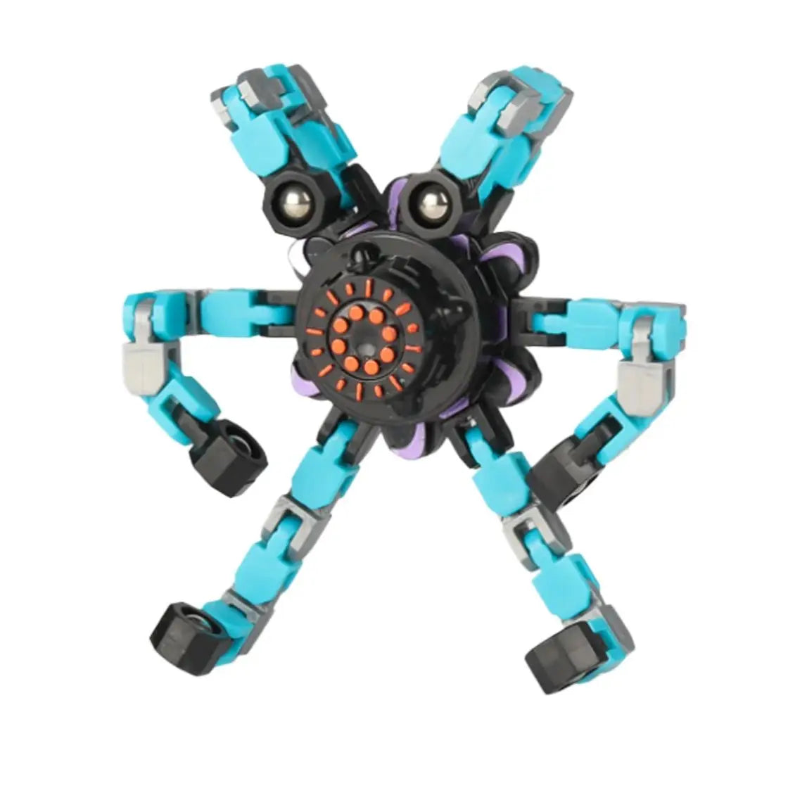 Transformable Fidget Spinner Stress Relief Sensory Toy Finger Gyro Creative Decompression Toy for Kids and Adults Gift