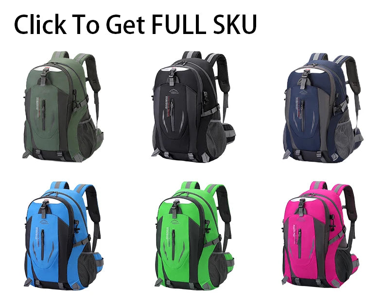 High-quality Outdoor Hiking Backpack Large Capacity Travel Sports Climbing Rucksack Multi-color Mountaineering Bag for Men Women