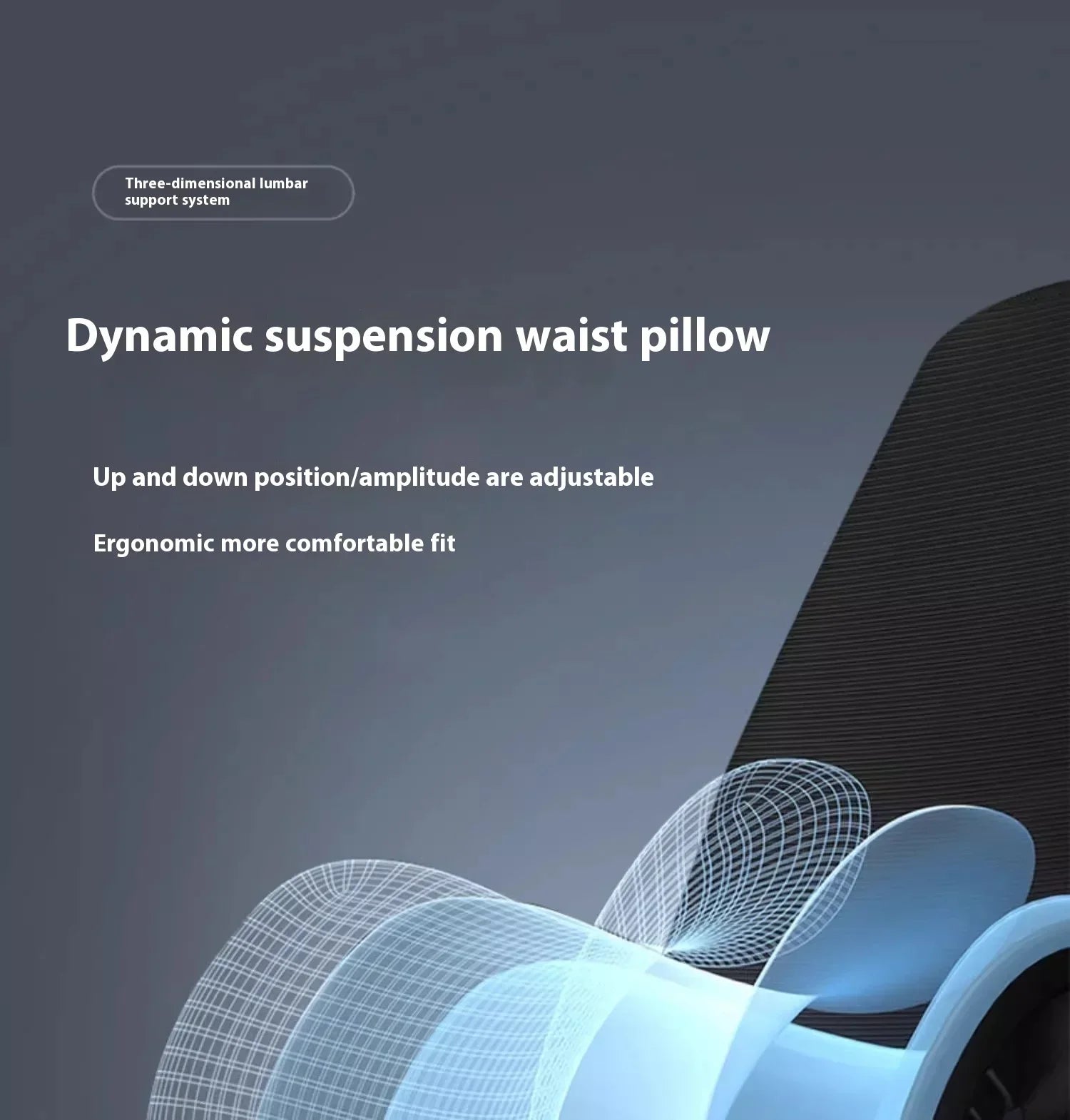 Ergonomic Office Chair Liftable Mesh Computer Chair with 4D Lumbar Support Home Office Swivel Chair with Latex Seat Cushion