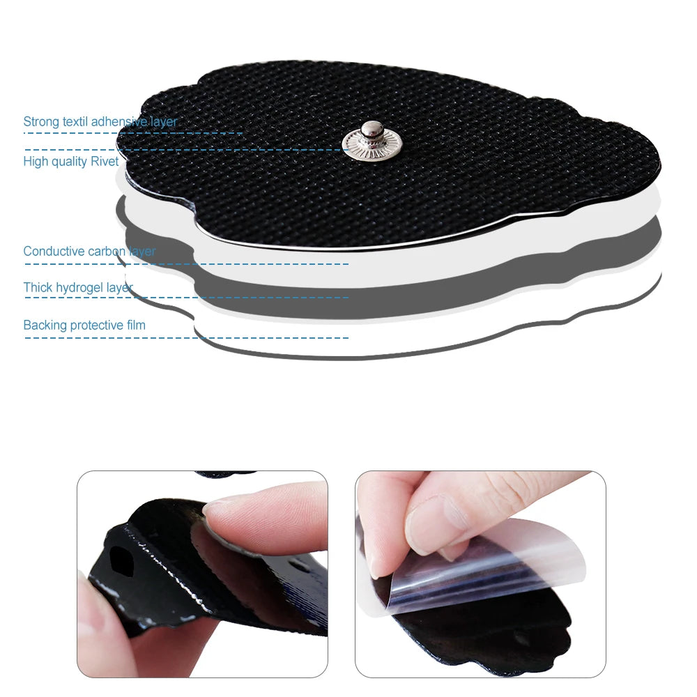 Tens Electroestimulador Pulse Acupuncture Massager 40 Levels EMS Muscle Stimulators Relaxation Medical Pain Relief with 10 Pads