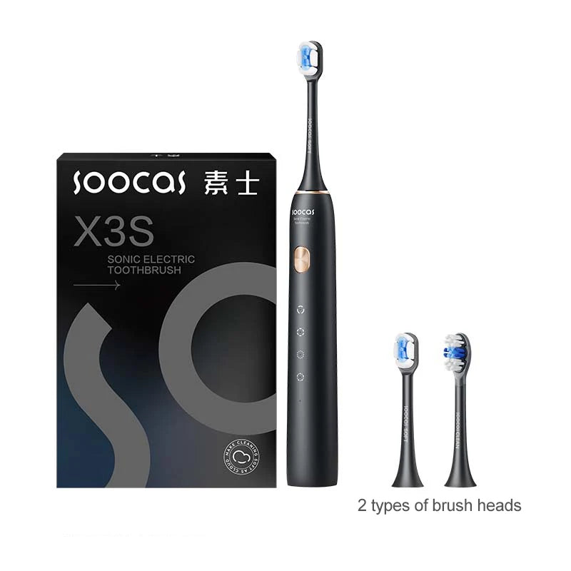 SOOCAS X3S Ultrasonic Electric Toothbrush IPX7 Waterproof Adult X3U Upgrade Smart Sonic Tooth Brush Upgraded USB Fast Chargeable