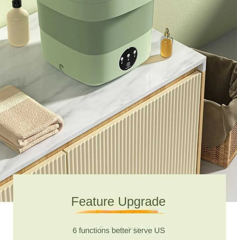 Foldable Mini Washing Machine Portable Mini Socks Underwear Panties Washing Machine Big Capacity 3 Models With Spinning Dry