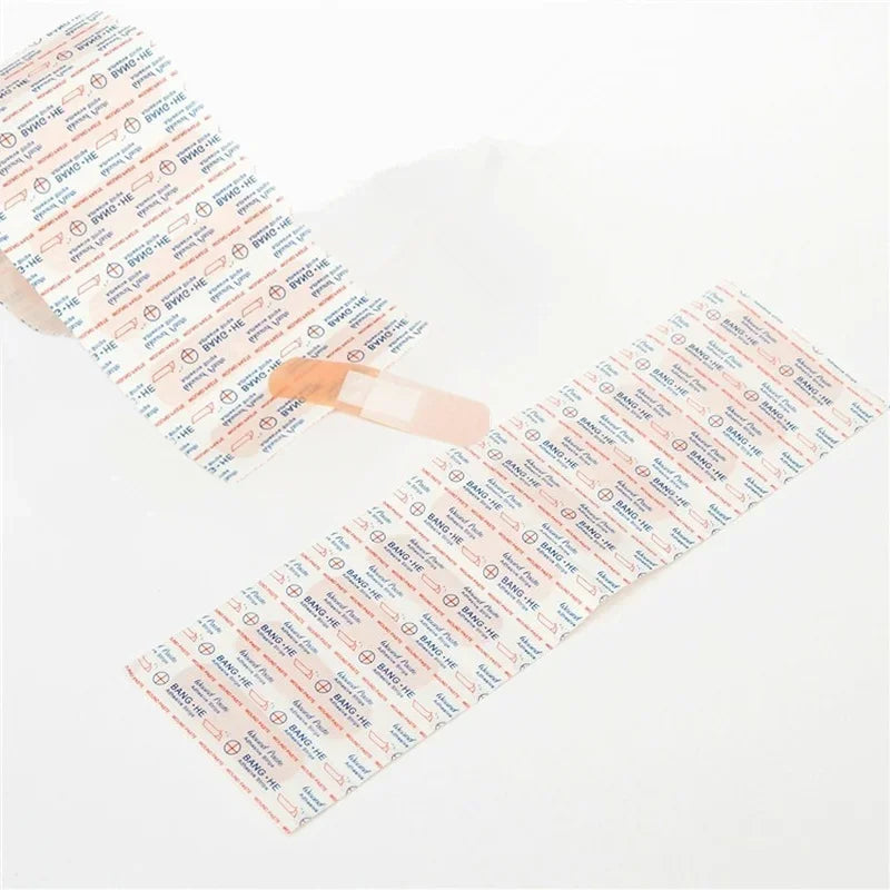 100pcs/set Baby Bandage Waterproof Breathable Adhesive Plaster Hemostasis Wound Sticker Dressing Band Aid Banditas for Children