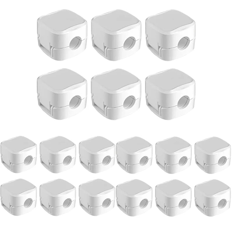 6/12/18pcs Cord Organizer Holder Magnetic Desktop Cable Clip Management Hidden Phone Charging Cord Holder For Kitchen Appliances