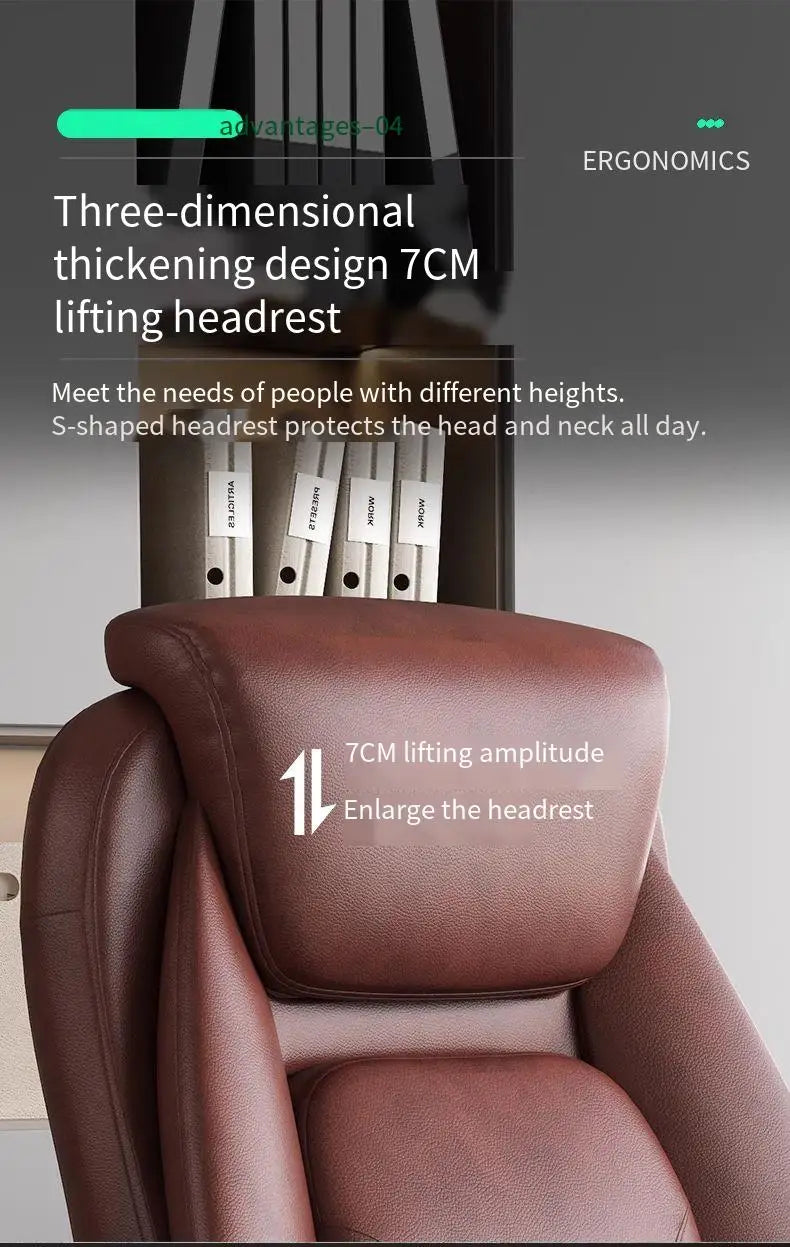 Foot Rest Ergonomic Office Chair Comfortable Designer Relax Luxury Swivel Office Chair Pliable Wheel Sillas Escritorio Furniture