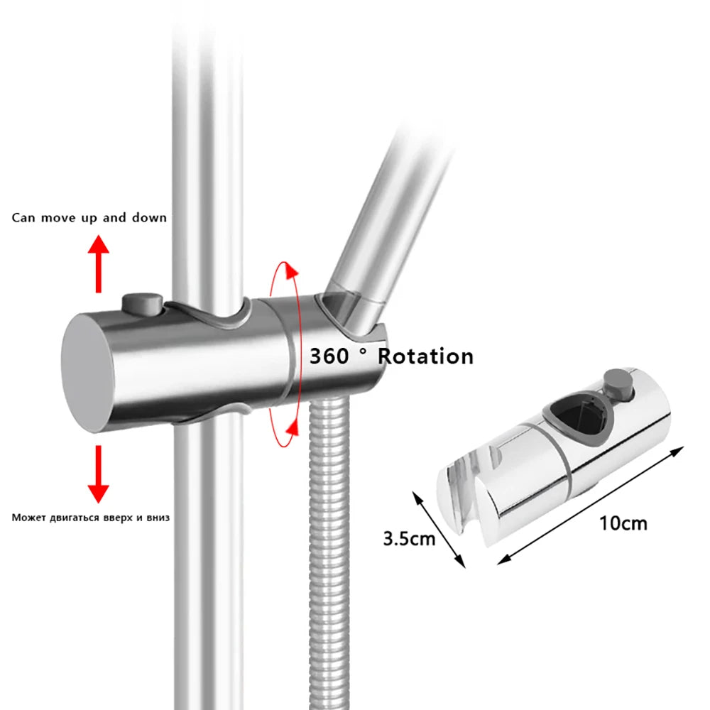 Black/Chrome Bathtub Split Rain Shower Set with Handheld Bathroom Rainfall Shower System Faucet Accessories Adapter Mixer Taps
