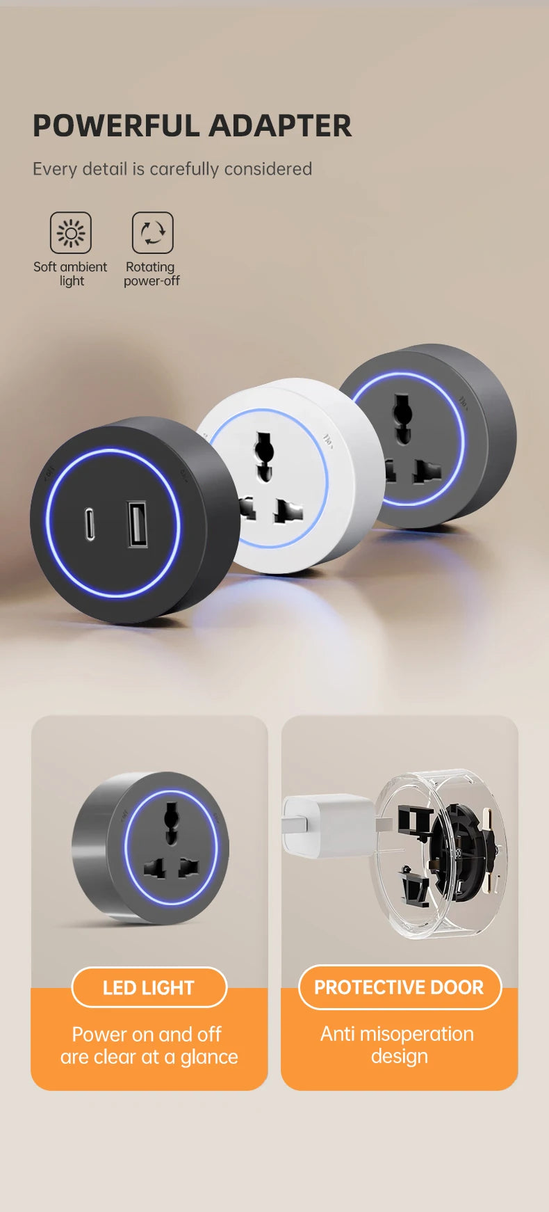 Universal Home Kitchen Bathroom Office Sockets Pop Replaceable High-end Quality Wall Power Track Socket EU UK FR US THA Standard