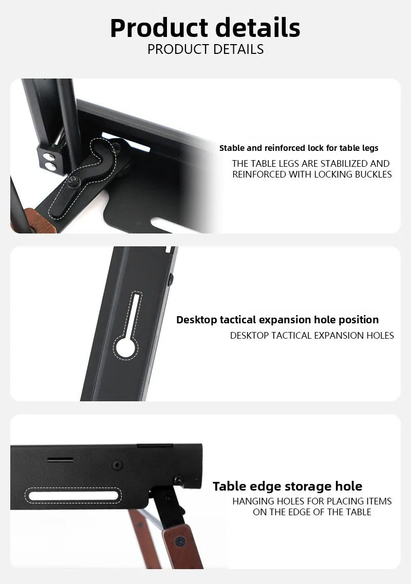 Camping Table Igt 2 Unit Table Outdoor Folding IGT Table  Tactical Picnic BBQ Cookware Portable Lightweight Camp Desk for Hiking