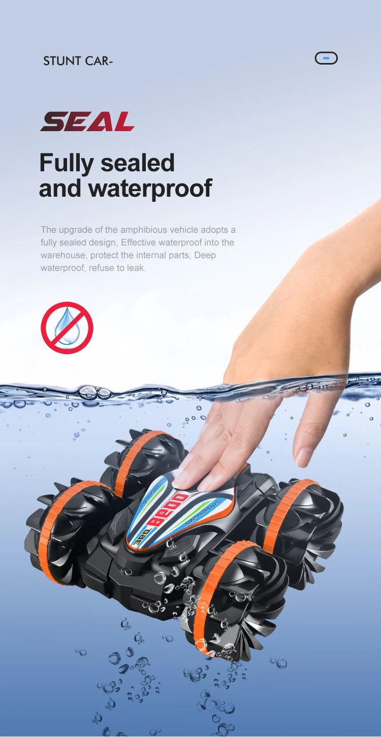 Amphibious Remote Control Car RC Stunt Car Vehicle Double-sided Flip Driving Drift Rc Cars Outdoor Toys for Boys Children's Gift