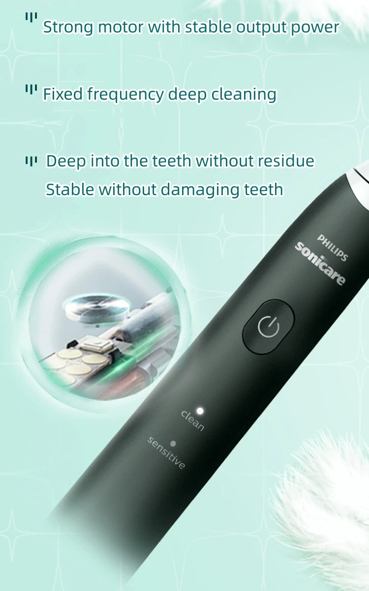 PHILIPS Sonicare HX2421 Electric Toothbrush Two Modes Teeth Gentle Deep Cleaning Oral Cavity Care Gum Health Care Tooth Brush