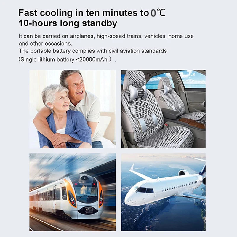 Mini Fridge Medical Insulin Case Cooler USB Rechargeable Refrigerator Insulin Bag Travel Keep Chilled Meds with LCD Display