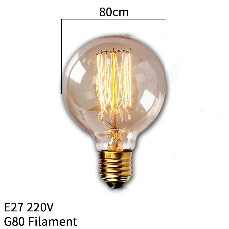 Dimmable Edison Light Bulb E27 40W 220V Retro Vintage Edison Bulb Incandescent Ampoule Bulbs Vintage Edison Lamp Retro Light