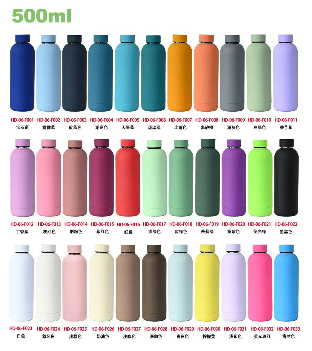 Double Wall Stainless Steel Insulated Tumbler Customizable Thermos Water Bottle with Vacuum Sealed Lid for Hot And Cold Beverage