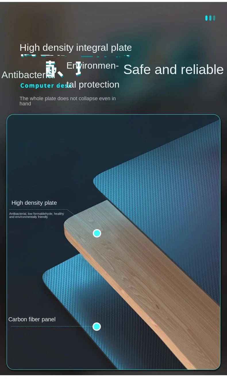 Shelf Living Room Office Desk Storage Standing Floor Metal Arbenic Computer Desks European Black Mesa De Escritorio Furniture