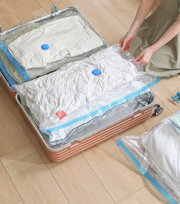 1Pcs Vacuum Storage Bags For Clothes Bedding Space Saving Bags Storage Vacuum Seal Packet Folding Compressed Organizer Bag